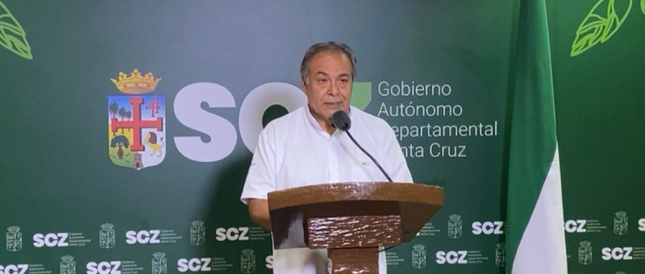 El director del Sedes de Santa Cruz, Jaime Bilbao, brindó la información. Foto: Captura Gobernación de Santa Cruz.