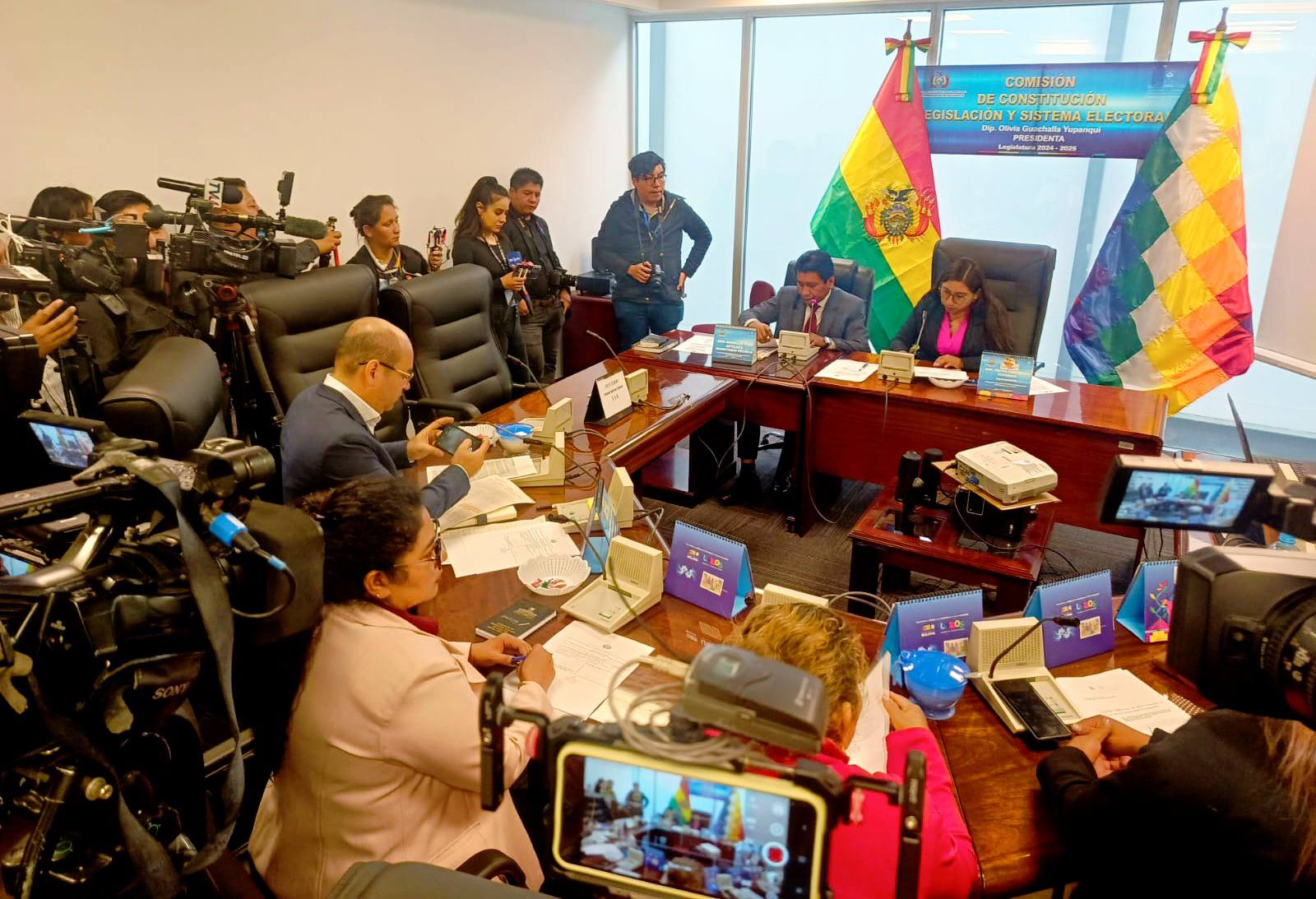 Sesión de la Comisión de Constitución de la Cámara de Diputados.
