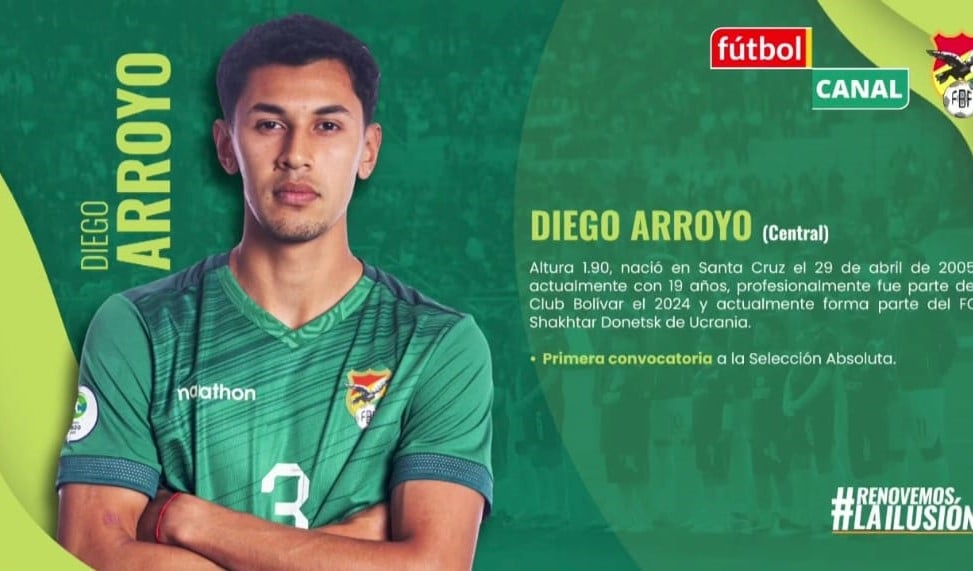 Diego Arroyo, convocado a la Verde.