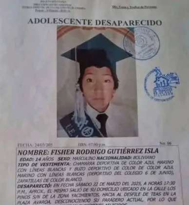 El adolescente que falleció en Villazón. Fotos: RRSS.