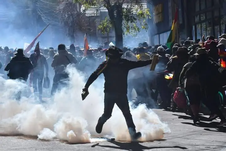 Conflictos. El evismo anunció la continuidad de sus protestas en La Paz.
Foto: APG