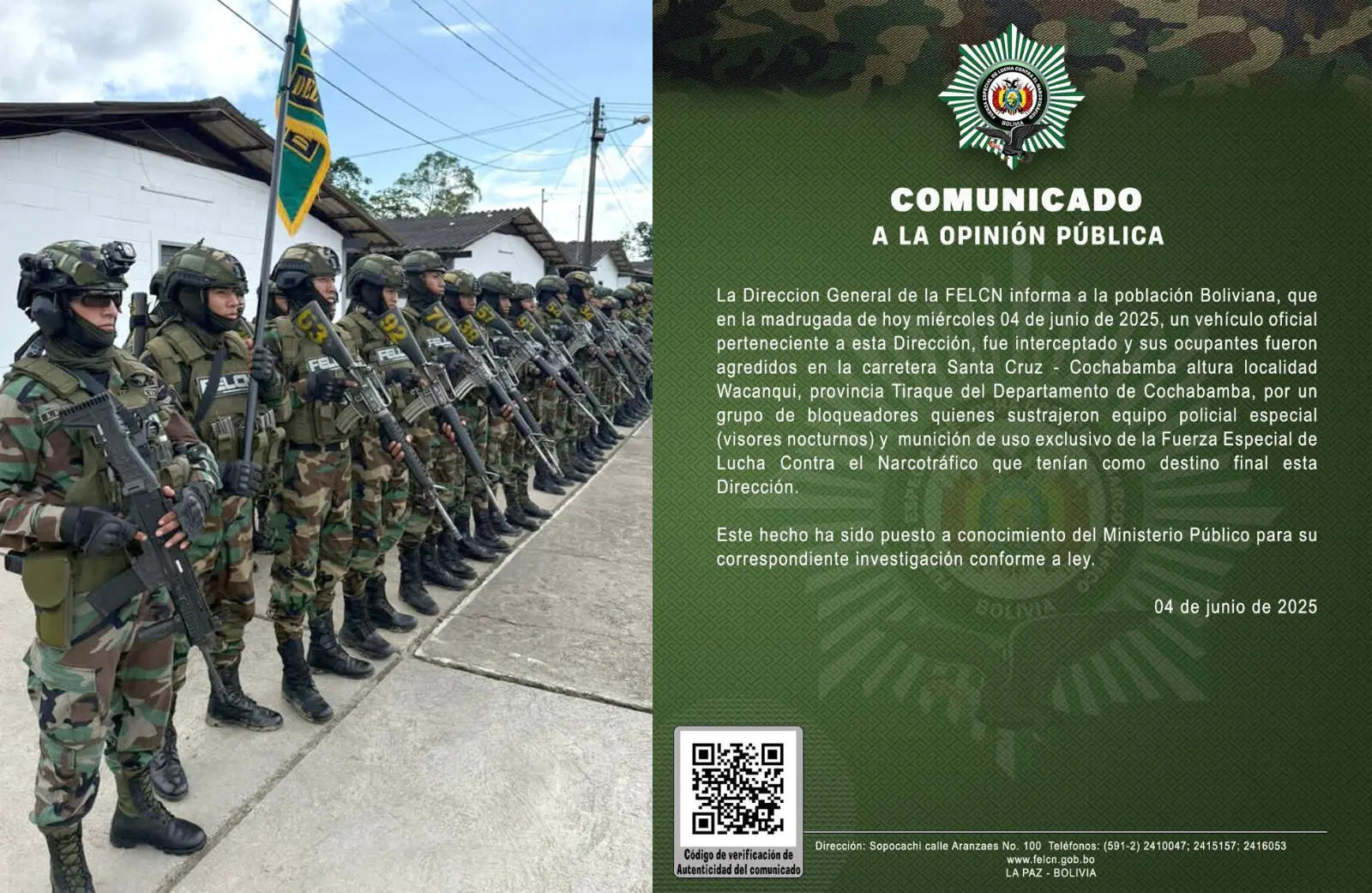 Agentes de la FELCN.