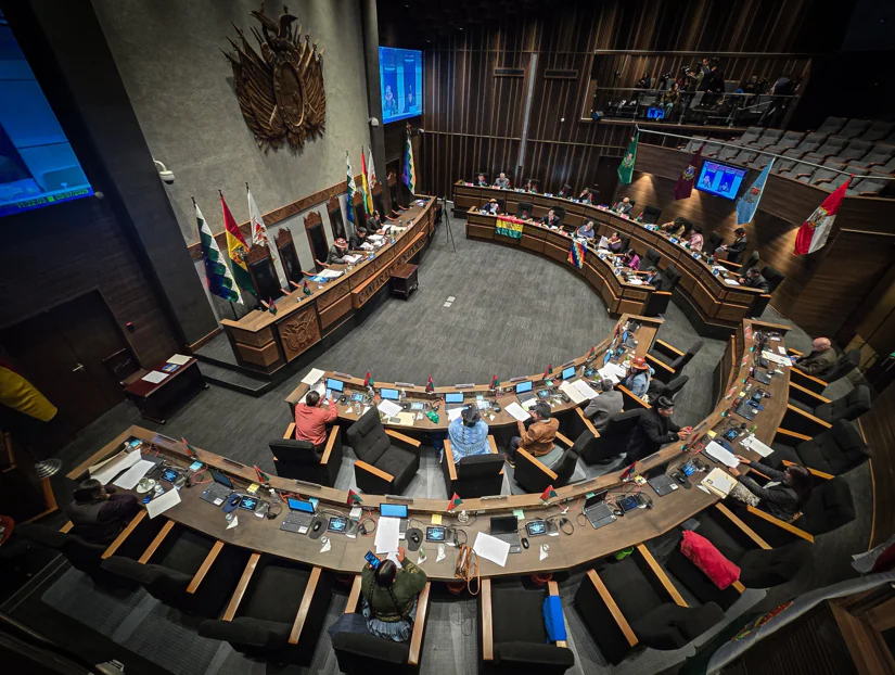 Sesión de la Cámara de Senadores. Foto: Archivo.