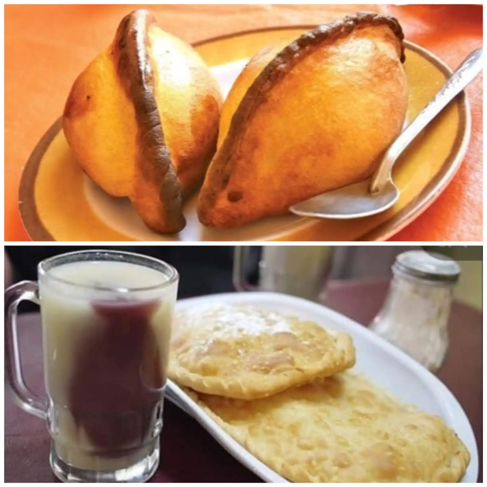 La salteña y el api con pastel, en la semifinal del Mundial de Desayunos. FOTO: RRSS