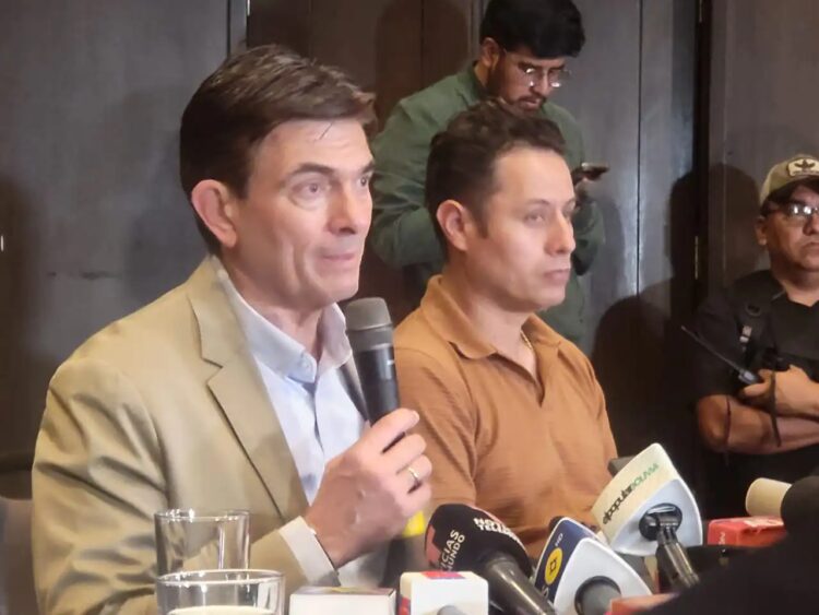 El presidente electo Rodrigo Paz y el vicepresidente Edmand Lara. (Foto: Daniel Gutiérrez)