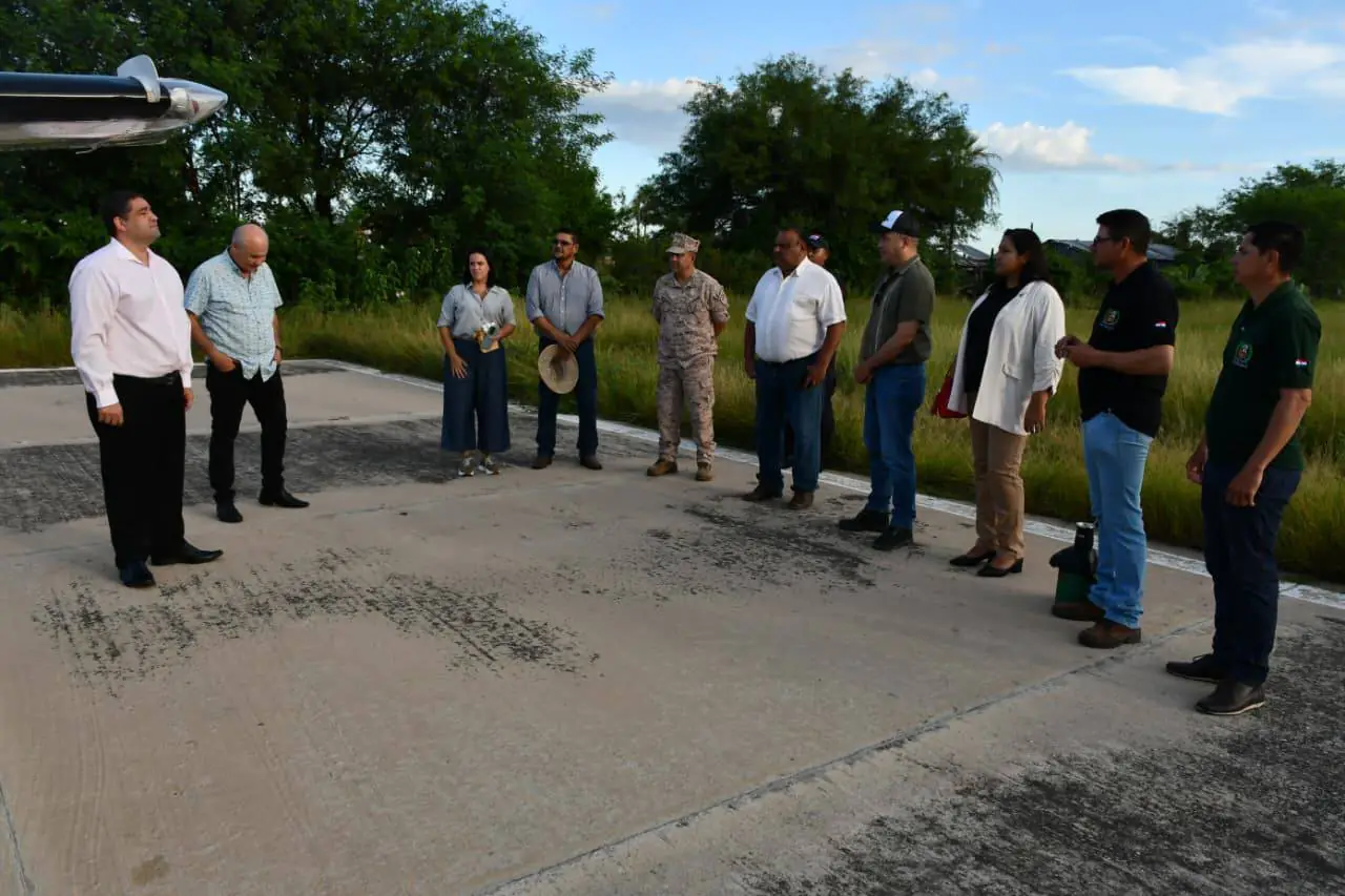 La delegación de Paraguay rumbo a la cumbre. Foto: Gobernación de Alto Paraguay.
