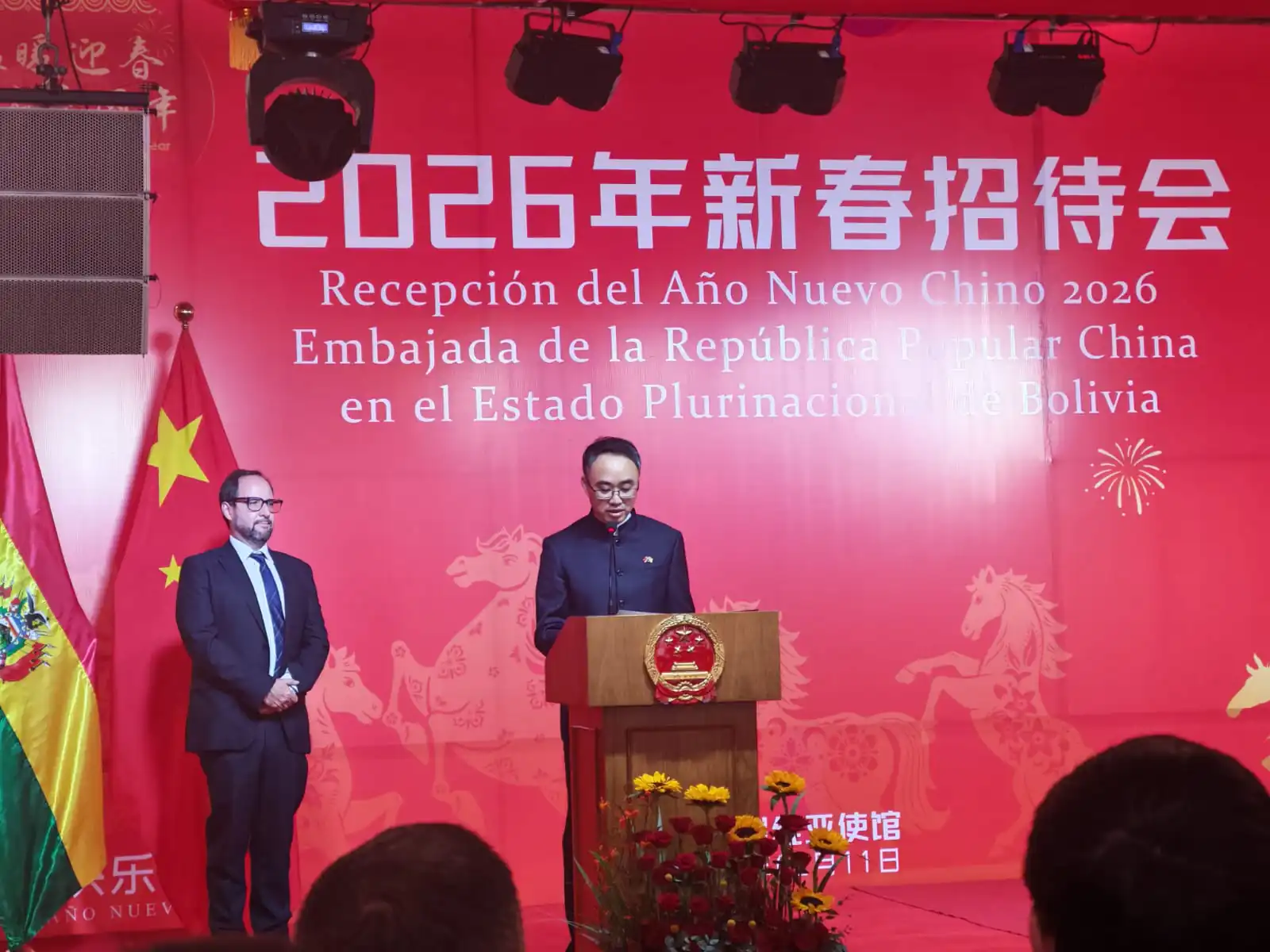 El embajador de China en Bolivia, Wang Liang. Foto: La Razón.