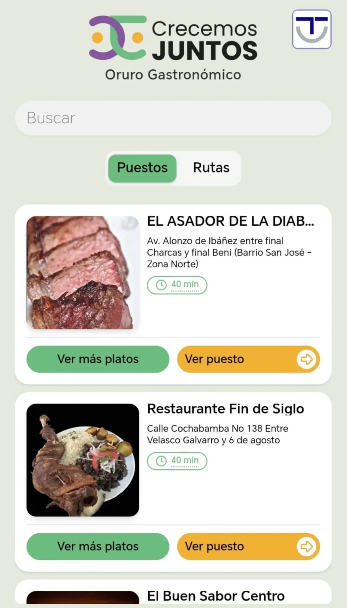 Una guía gastronómica muestra los 28 mejores restaurantes de Oruro. Imagen: Crecemos Juntos