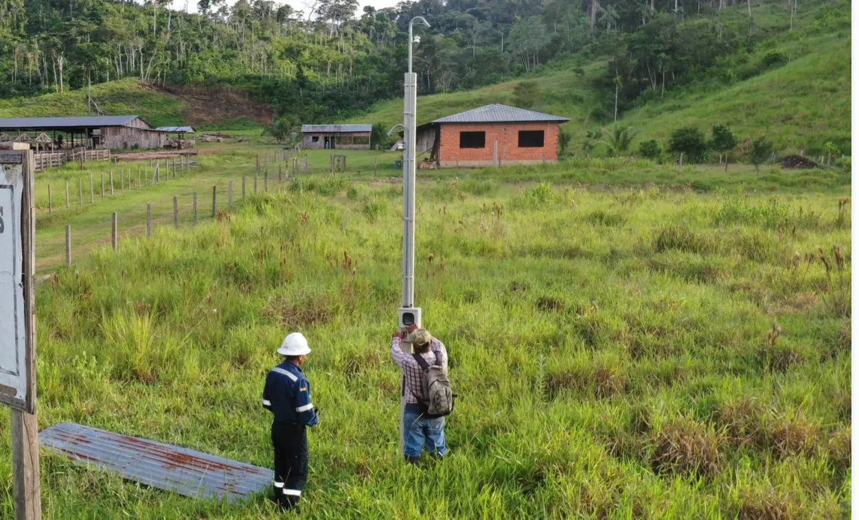 El proyecto de electrificación de Ende. Foto: Ende.