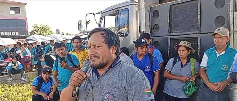 Transportistas del Trópico en ampliado.
Foto: Chimoré, tropico.