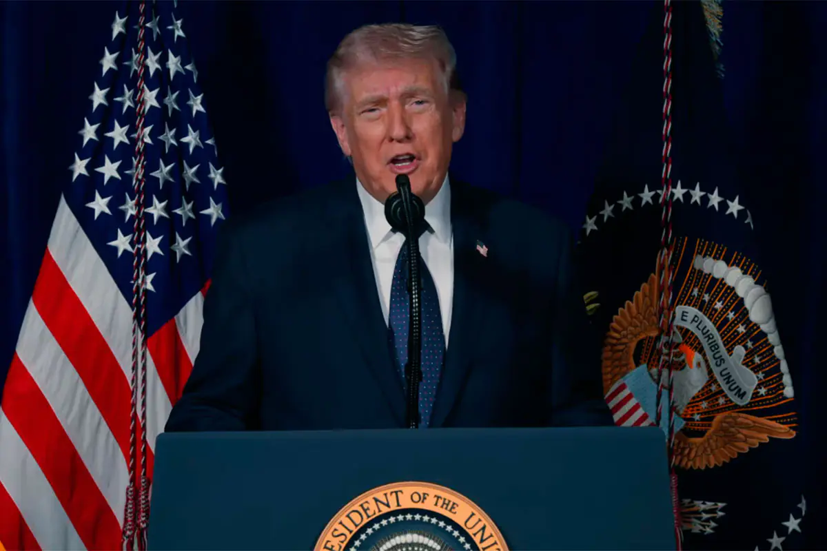 Donald Trump en una rueda de prensa. Foto: Archivo